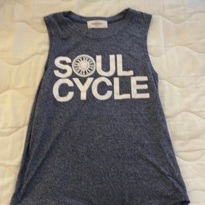 SoulCycle Navy Heathered Tank, EUC Sz Small